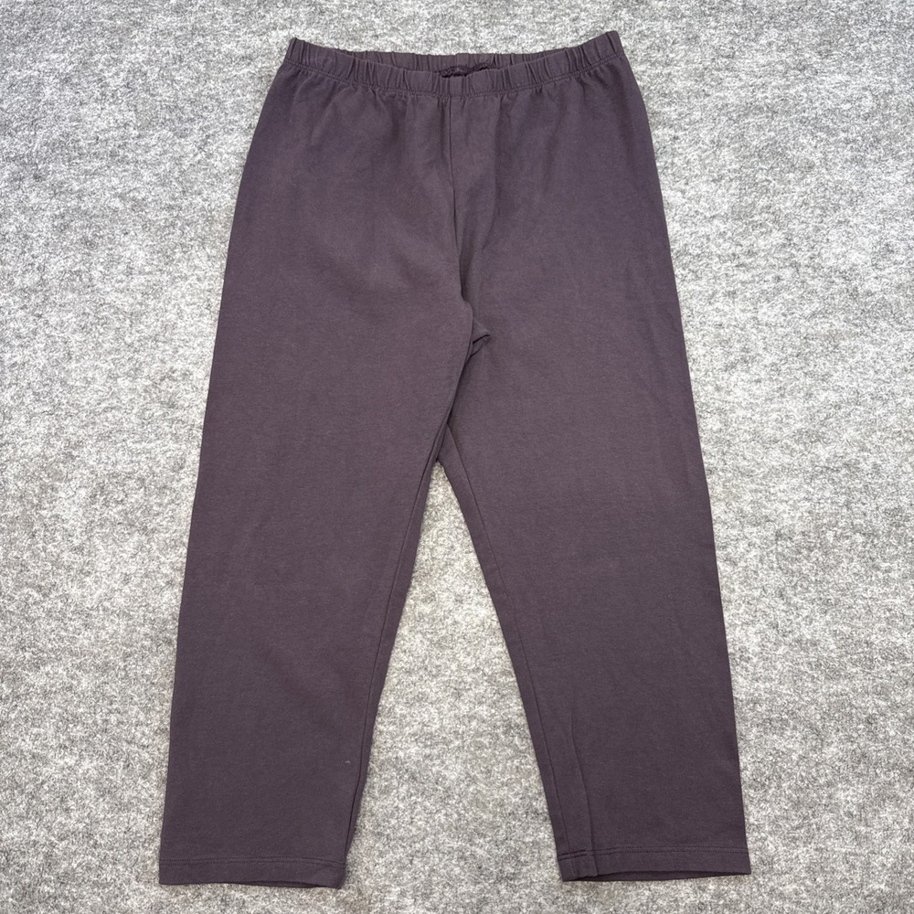Flax USA cropped leggings women's small purple active sporty cotton stretch NWOT